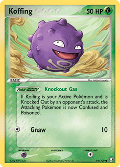 Koffing #61 from Team Rocket Returns