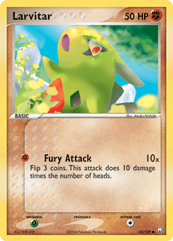 Larvitar #62 from Team Rocket Returns