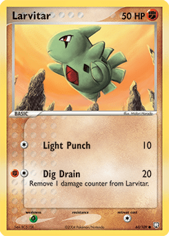 Larvitar #63 from Team Rocket Returns
