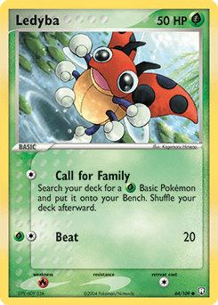 Ledyba #64 from Team Rocket Returns