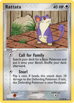 Rattata #72 from Team Rocket Returns