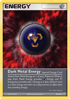 Dark Metal Energy #94 from Team Rocket Returns