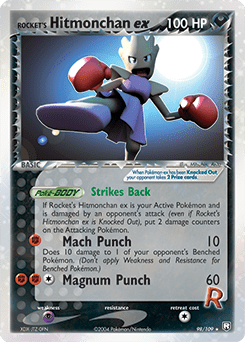 Rocket's Hitmonchan ex #98 from Team Rocket Returns