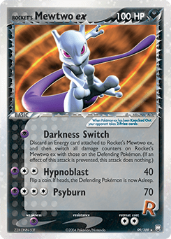 Rocket's Mewtwo ex #99 from Team Rocket Returns
