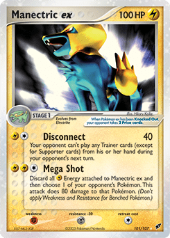 Manectric ex #101 from Deoxys