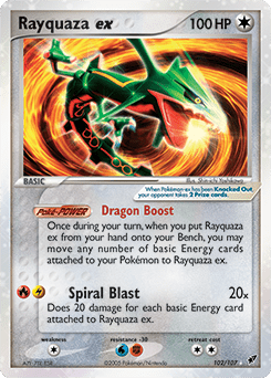 Rayquaza ex #102 from Deoxys