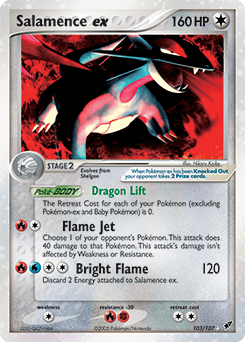 Salamence ex #103 from Deoxys