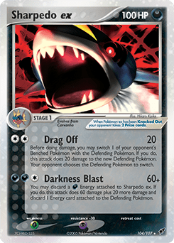 Sharpedo ex #104 from Deoxys