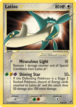 Latios Star #106 from Deoxys