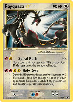 Rayquaza Star #107 from Deoxys