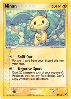 Minun #41 from Deoxys