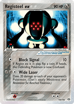 Registeel ex #100 from Emerald