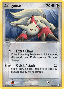 Zangoose #21 from Emerald