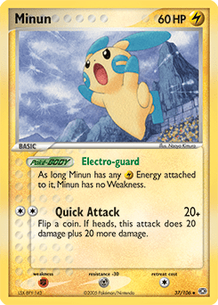 Minun #37 from Emerald