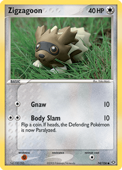 Zigzagoon #74 from Emerald