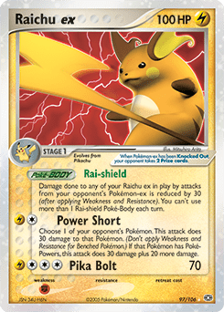 Raichu ex #97 from Emerald