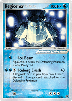 Regice ex #98 from Emerald