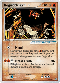 Regirock ex #99 from Emerald
