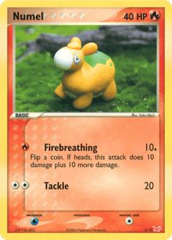 Numel #5 from EX Trainer Kit (Red)