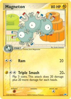 Magneton #5 from EX Trainer Kit (Blue)