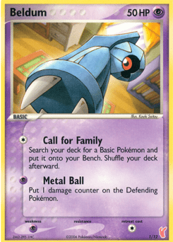 Beldum #1 from EX Trainer Kit 2 (Red)