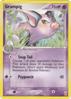 Grumpig #3 from EX Trainer Kit 2 (Red)