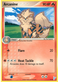 Arcanine #1 from EX Trainer Kit 2 (Blue)