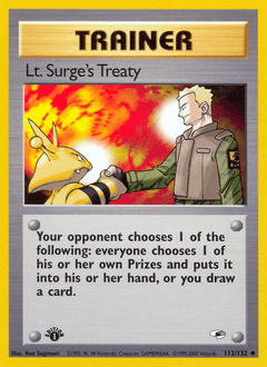 Lt. Surge's Treaty #112 from Gym Heroes
