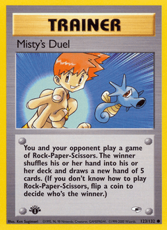 Misty's Duel #123 from Gym Heroes