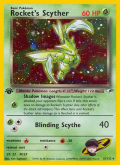 Rocket's Scyther #13 from Gym Heroes