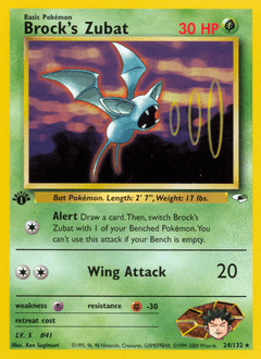 Brock's Zubat #24 from Gym Heroes