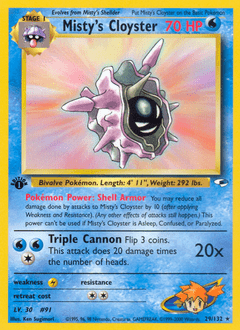 Misty's Cloyster #29 from Gym Heroes
