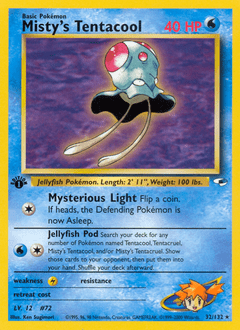 Misty's Tentacool #32 from Gym Heroes