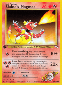 Blaine's Magmar #37 from Gym Heroes