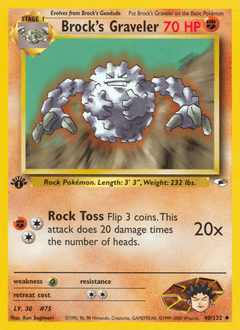 Brock's Graveler #40 from Gym Heroes
