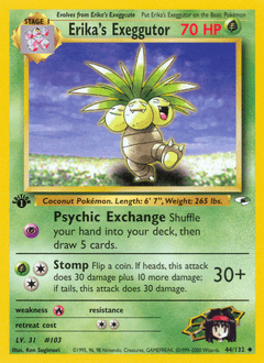 Erika's Exeggutor #44 from Gym Heroes