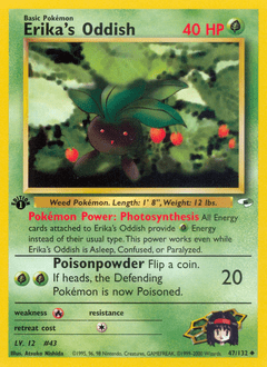 Erika's Oddish #47 from Gym Heroes
