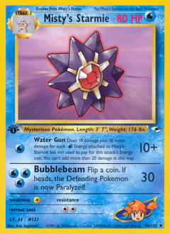 Misty's Starmie #56 from Gym Heroes