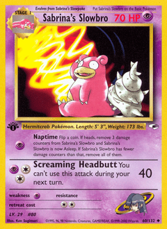 Sabrina's Slowbro #60 from Gym Heroes