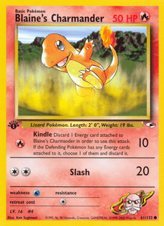 Blaine's Charmander #61 from Gym Heroes