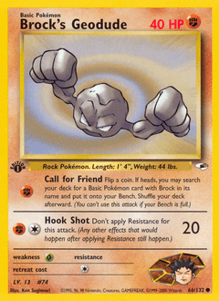 Brock's Geodude #66 from Gym Heroes