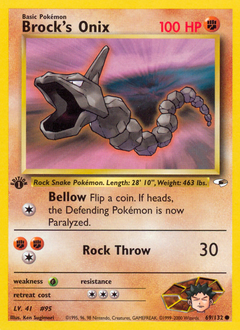 Brock's Onix #69 from Gym Heroes