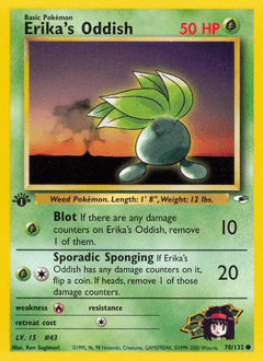 Erika's Oddish #78 from Gym Heroes