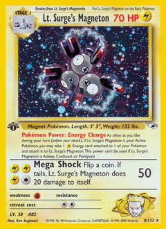 Lt. Surge's Magneton #8 from Gym Heroes