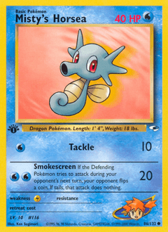 Misty's Horsea #86 from Gym Heroes