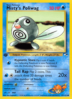 Misty's Poliwag #87 from Gym Heroes