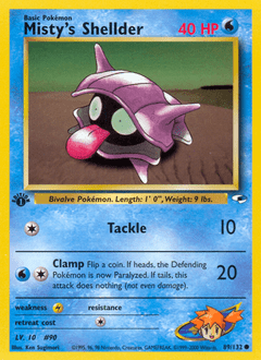 Misty's Shellder #89 from Gym Heroes