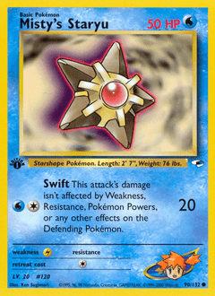 Misty's Staryu #90 from Gym Heroes