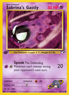 Sabrina's Gastly #93 from Gym Heroes