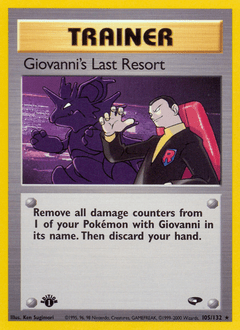 Giovanni's Last Resort #105 from Gym Challenge
